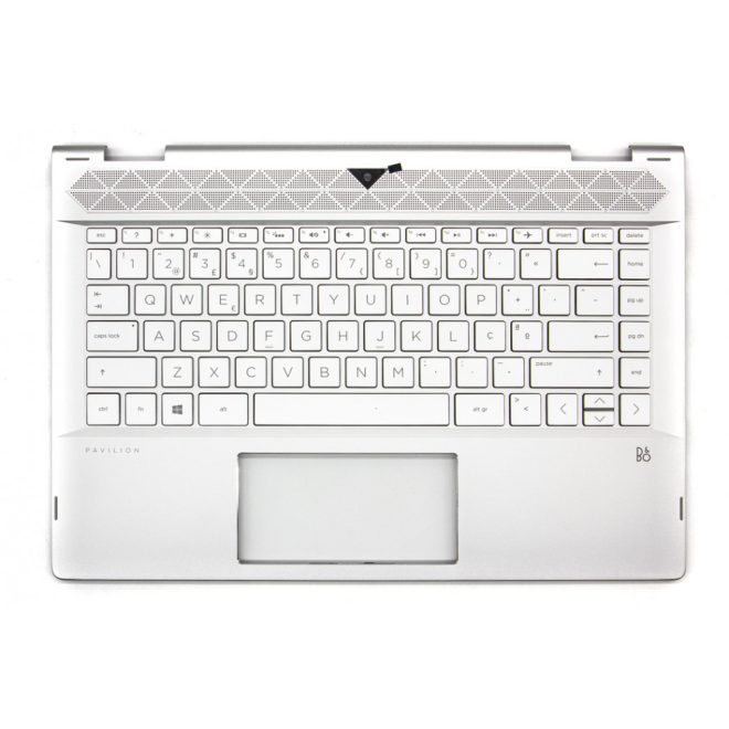 HP Pavilion X360 14T-CD000 ezüst portugál Laptop billentyűzet