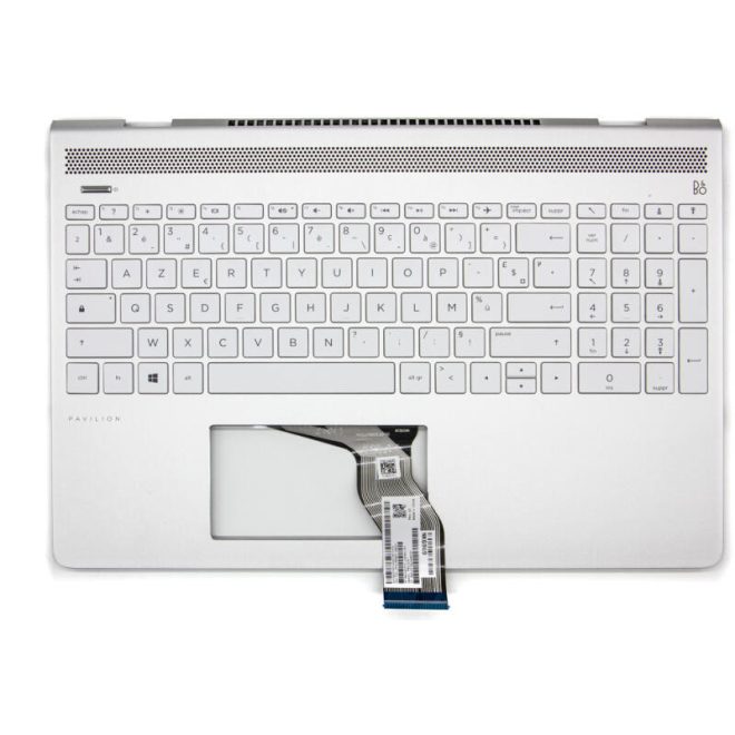 HP Pavilion 15-CK0 ezüst-fehér svájci Laptop billentyűzet