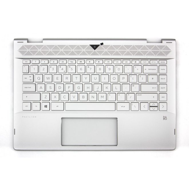 HP Pavilion X360 14T-CD000 ezüst US angol Laptop billentyűzet