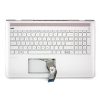 HP Pavilion 15-cd0 sorozathoz gyári új szlovén ezüst háttér-világításos billentyűzet modul (928507-BA1)