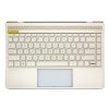 HP Envy 13-ad0, 13-ad1 gyári új ezüst-arany norvég háttér-világításos billentyűzet modul (928502-DH1)