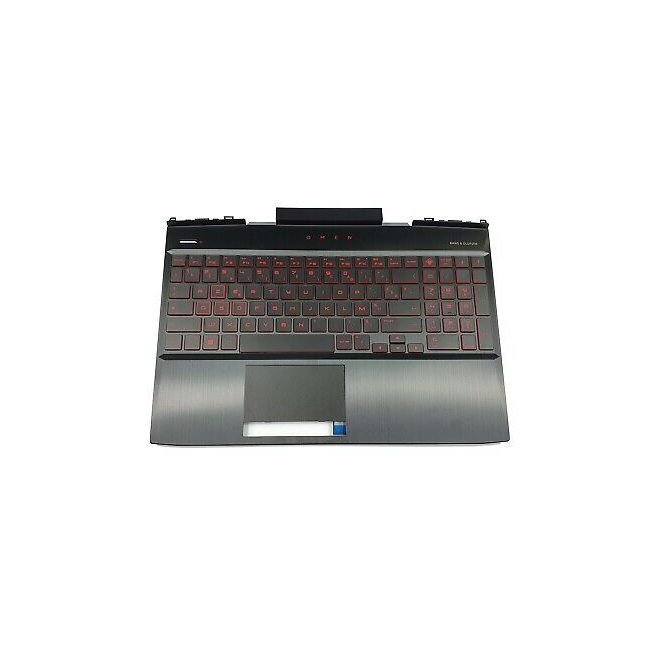 HP Omen 15-DC100 fekete-piros spanyol Laptop billentyűzet