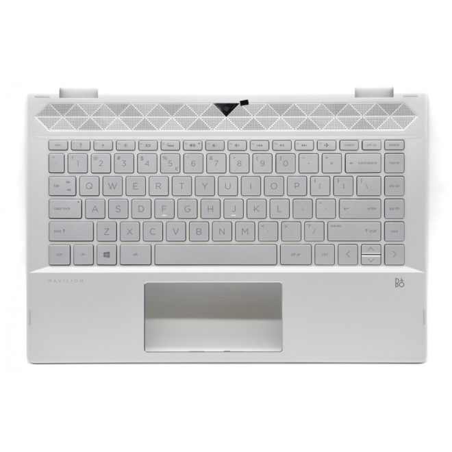 HP Pavilion X360 14T-CD000 ezüst német  Laptop billentyűzet
