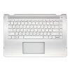 HP Pavilion X360 14-BA1 ezüst bolgár / bulgár Laptop billentyűzet