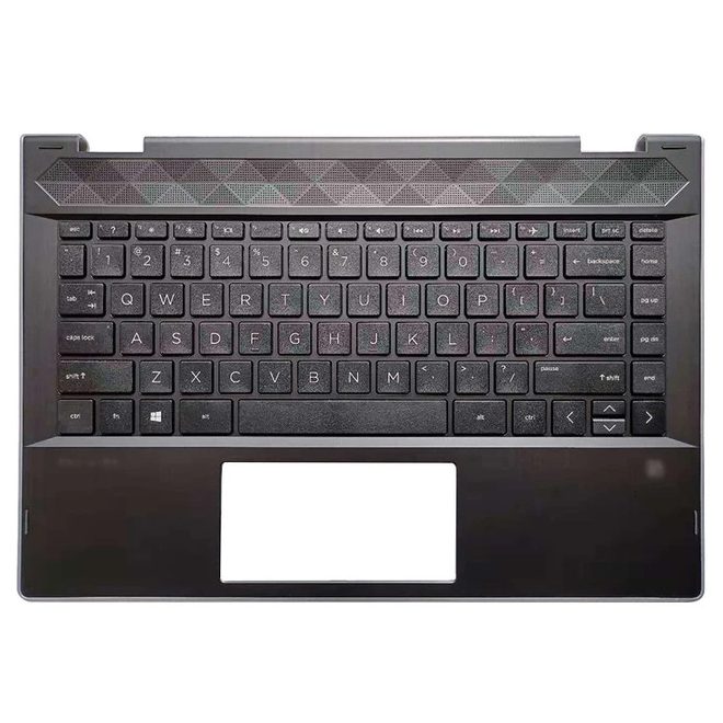 HP Pavilion X360 14T-CD000 fekete-ezüst török Laptop billentyűzet