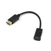 Display Port (Apa - Male) to  HDMI (Anya - Female) átalakító kábel