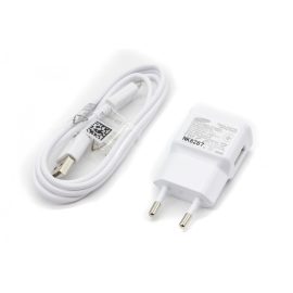   Samsung 5V 1A (5W) gyári új tablet, telefon töltő, fehér, microUSB kábellel