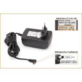   Lenovo Miix 300 5V 2,4A 12W helyettesítő új tablet töltő (GX20K98898, HKC0125024-3C)