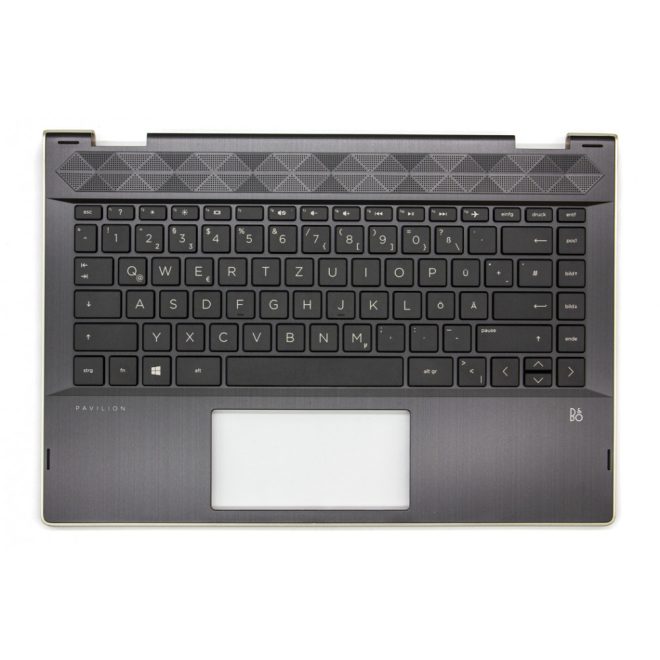 HP Pavilion X360 14T-CD000 fekete-arany német  Laptop billentyűzet