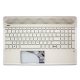 HP Pavilion 15-CS0, 15-CS1, 15T-CS0, 15T-CS1 sorozathoz gyári új rózsaarany háttér-világításos román billentyűzet modul (L24754-271)