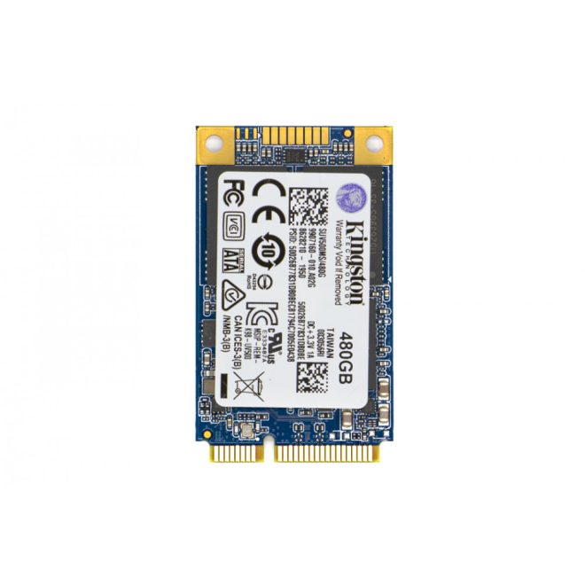 Kingston 480GB gyári új mSATA SSD kártya (SUV500MS/480G)