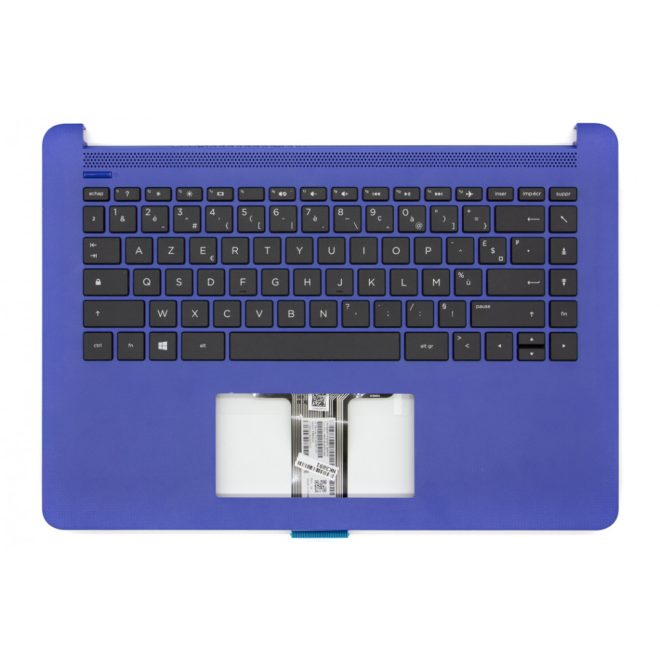 HP 14 14-BP1 fekete-kék francia Laptop billentyűzet