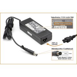 HP ProBook 470 19,5V 4,62A 90W-os gyári új Laptop töltő