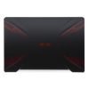 Asus FX504GD, FX504GM gyári új fekete (vörös mintás) LCD kijelző hátlap (90NR00I2-R7A010)