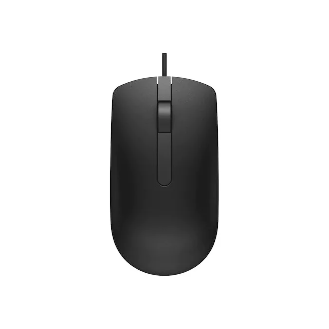 Dell USB Vezetékes Optikai Egér Kétkezes Fekete (MS116) (570-AAIS)