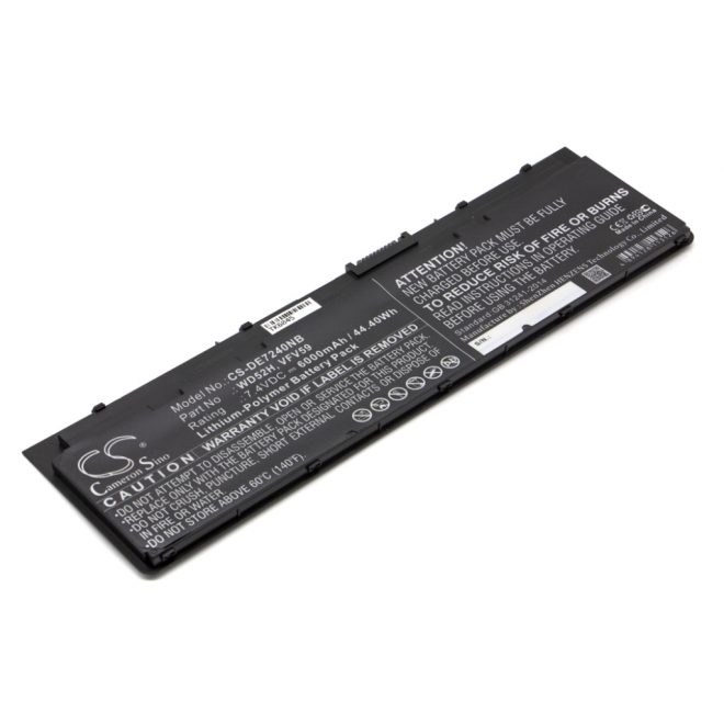 Dell Latitude E7240, E7250 helyettesítő új akkumulátor 4 cellás 6000mAh 7,4V-os (TYPE VFV59, DPN 0YDN87, 0W57CV)