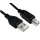 USB-A to USB-B 1,8m összekötő kábel, (Apa/Male to Apa/Male)