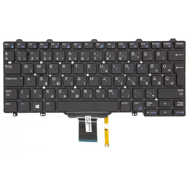 Dell Latitude E5270 fekete magyar Laptop billentyűzet