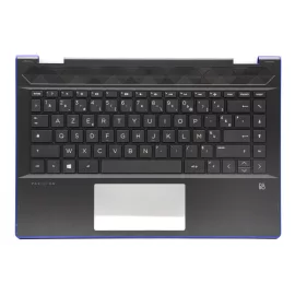   HP Pavilion X360 14-CD100 fekete-kék francia Laptop billentyűzet