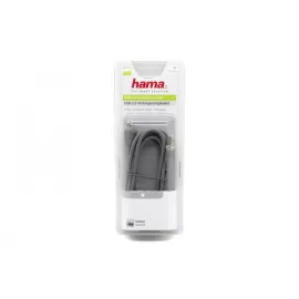   Hama USB 2.0 (apa) - USB 2.0 (anya) 3m hosszabbító kábel, szürke (45040)