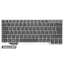   Fujitsu LifeBook E544 ezüst-fekete német  Laptop billentyűzet