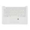 HP 14 14-ck000 fehér török Laptop billentyűzet
