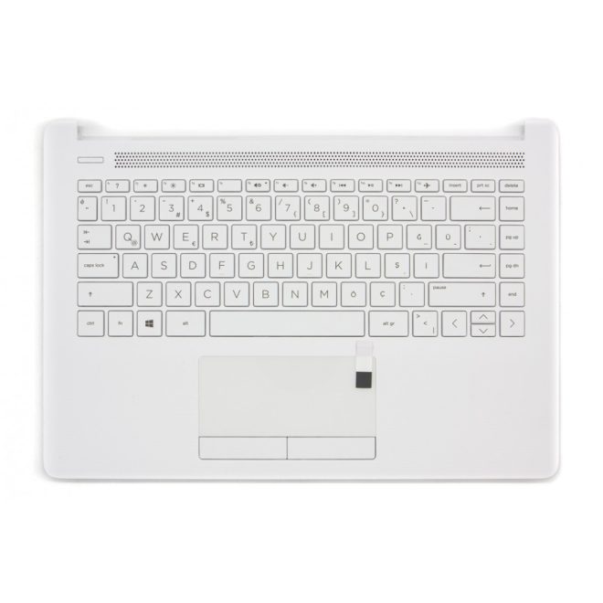 HP 14 14-ck000 fehér török Laptop billentyűzet