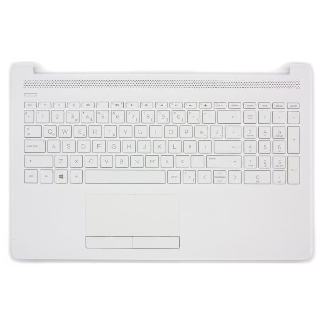 HP 15 15q-ds00 fehér török Laptop billentyűzet