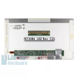   Használt matt 13.3' HD (1366x768) LED kijelző (csatlakozó: 40 pin - jobb)