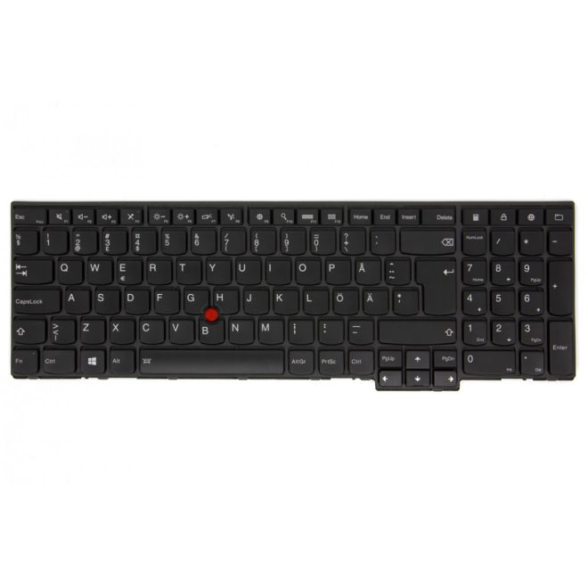 Lenovo ThinkPad T540p fekete svéd/finn Laptop billentyűzet