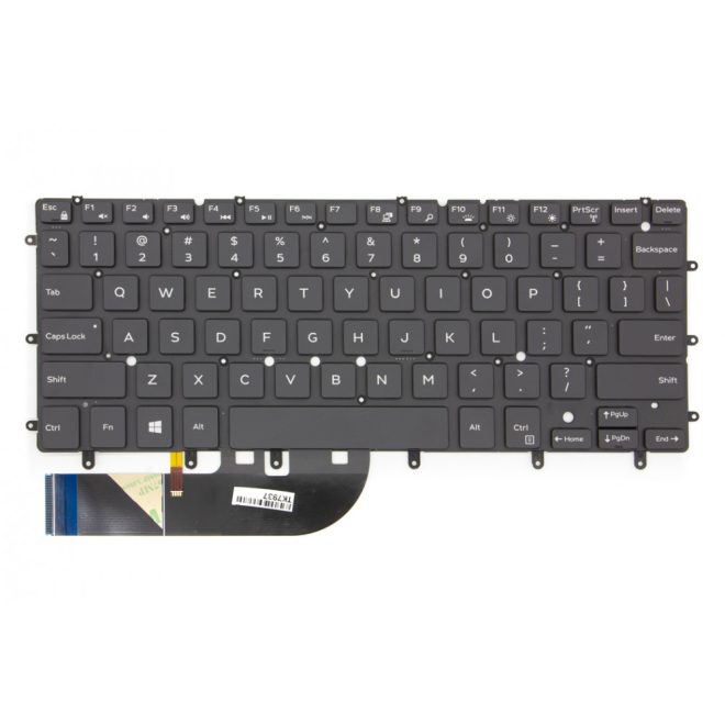 Dell Inspiron 7547 fekete US angol Laptop billentyűzet