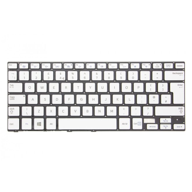 Samsung NP730U3E, NP740U3E gyári új UK angol háttér-világításos szürke billentyűzet