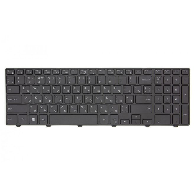 Dell Vostro 3558 fekete orosz Laptop billentyűzet
