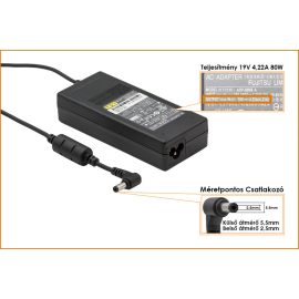   Fujitsu LifeBook AH530 19V 4,22A 80W-os gyári új Laptop töltő