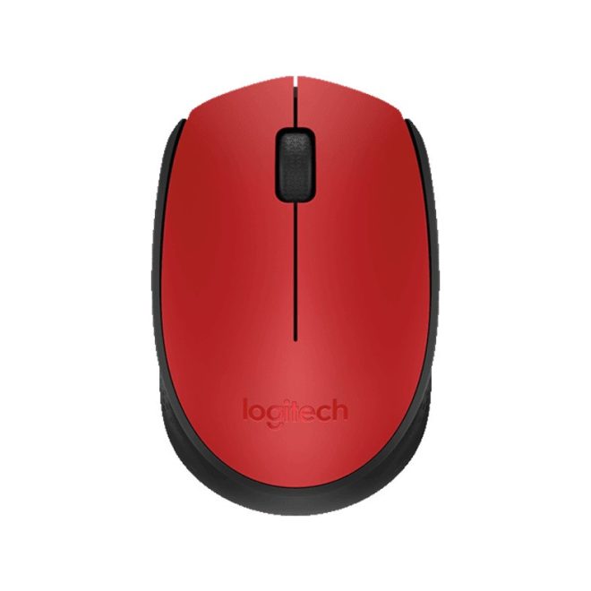 Logitech M171 piros vezeték nélküli USB optikai egér (910-004641)