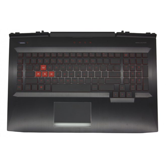 HP Omen 17-an123TX fekete-piros román Laptop billentyűzet