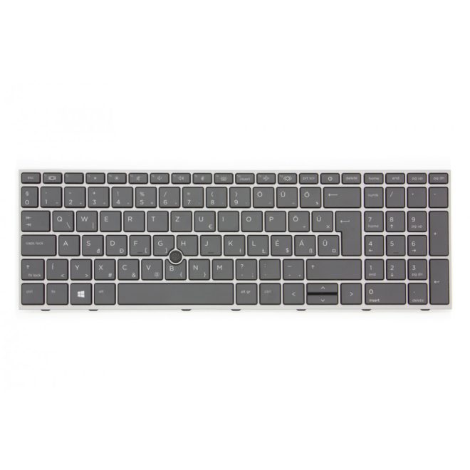 HP ZBook 15 G7 gyári új magyar szürke keretes, háttér világításos billentyűzet trackpointtal (M17094-211)