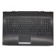 HP Omen 17T-AN0, 17-AN1, gyári új Portugál háttér-világításos fekete billentyűzet modul touchpaddal (150W, kis Center-Pin nyílás) (L14993-131)