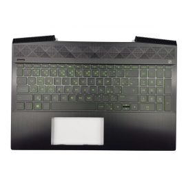   HP Pavilion 14-CE000 fekete-zöld cseh/szlovák Laptop billentyűzet