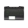 HP PAVILION GAMING 15T-CX0000,15-CX0000 sorozathoz gyári új magyar fekete-zöld fém háttér-világításos billentyűzet modul (L20671-211)