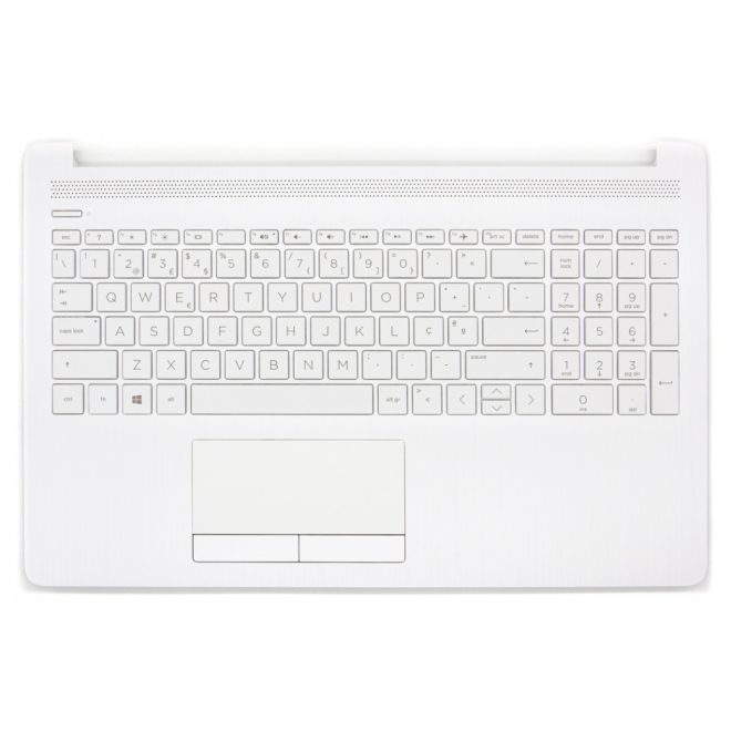 HP 15 15T-DA000 fehér portugál Laptop billentyűzet