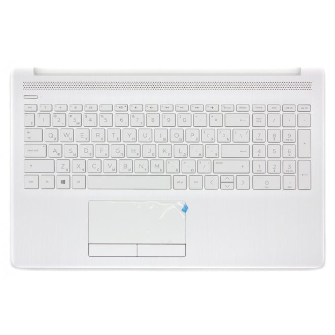 HP 15 15-db01 fehér bolgár / bulgár Laptop billentyűzet