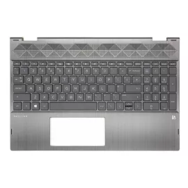   HP Pavilion X360 15T-CR000 fekete UK angol Laptop billentyűzet