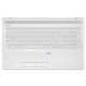 HP 15 15-db01 fehér német  Laptop billentyűzet