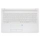 HP 15 15T-DB100 fehér görög Laptop billentyűzet