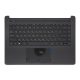 HP 14-CM000, 14T-CM000, 14-CK000 sorozathoz gyári új héber fekete billentyűzet modul touchpaddal (L23239-BB1)