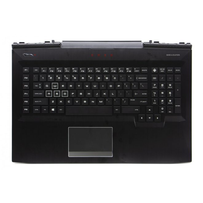 HP Omen 17-an123TX fekete-fehér US angol Laptop billentyűzet