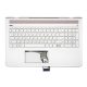 HP Pavilion 15T-CC5 ezüst bolgár / bulgár Laptop billentyűzet