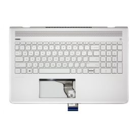   HP Pavilion 15-CC5, 15-CC6, 15-CC7, 15T-CC500 sorozathoz gyári új ezüst-szürke bulgár háttér-világításos billentyűzet modul (928952-261)