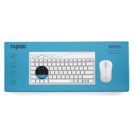   Rapoo 8000S fehér vezeték nélküli magyar billentyűzet és egér szett (190803)